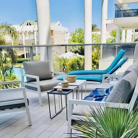 Garden And Pool At Royal Park Eilat Apartment Exterior photo